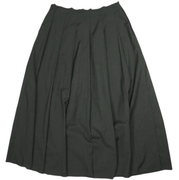 CITYSHOP シティショップ 25AW TR PLEATS SKIRT プリーツスカート 25060042822040 38 BLACK カットオフ ロング ボトムス