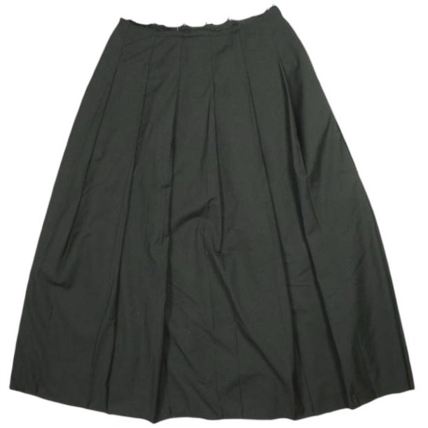 CITYSHOP シティショップ 25AW TR PLEATS SKIRT プリーツスカート 25060042822040 38 BLACK カットオフ ロング ボトムス_1
