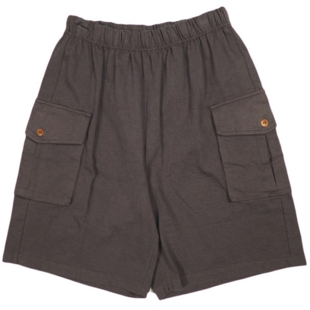 新品 wonderland ワンダーランド 25SS Cargo Short Pants ヘヴィー天竺 カーゴショートパンツ WL25SS-PT01 L RAISIN イージー ショーツ