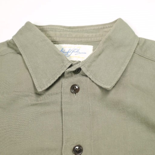 The crooked Tailor ザクルーキットテーラー REGULAR COLLAR LONG CLASSIC OVER SHIRT レギュラーカラーロングオーバーシャツ 48 GREIGE_3