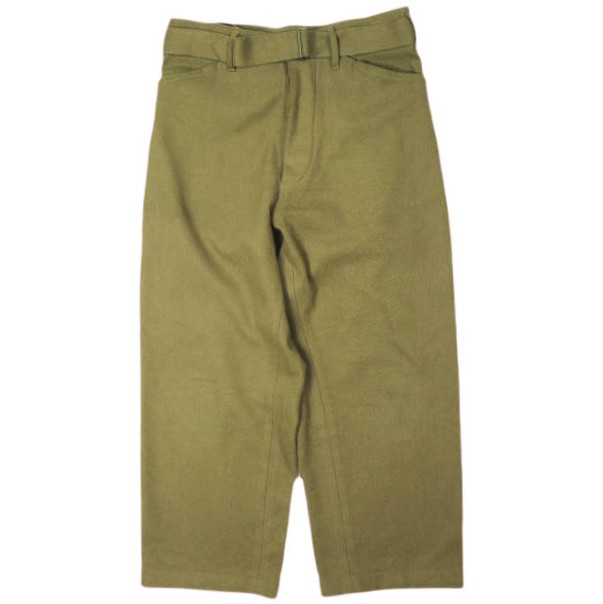 COMOLI コモリ 日本製 フェルトンベルテッドパンツ J03-03006 1 KAHKI ボトムス