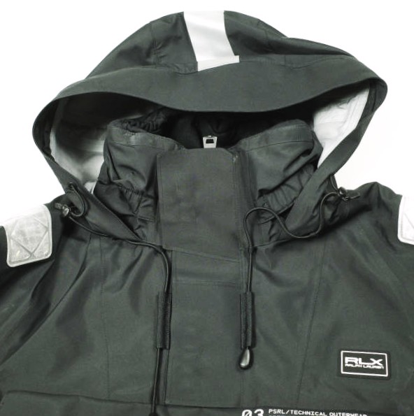 RLX Ralph Lauren ラルフローレン ウォーターリペラント パターソン プルオーバージャケット S BLACK マウンテンパーカー 定価163_4