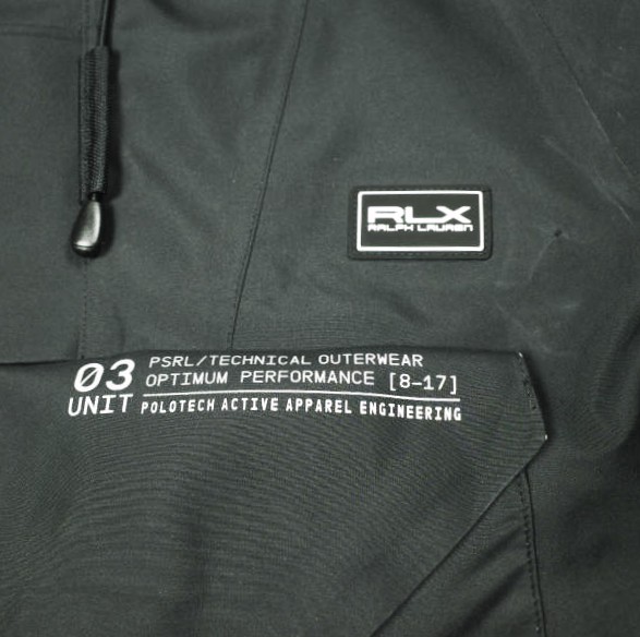 RLX Ralph Lauren ラルフローレン ウォーターリペラント パターソン プルオーバージャケット S BLACK マウンテンパーカー 定価163_5