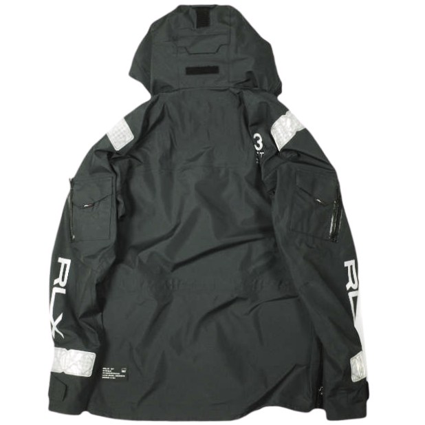 RLX Ralph Lauren ラルフローレン ウォーターリペラント パターソン プルオーバージャケット S BLACK マウンテンパーカー 定価163_1
