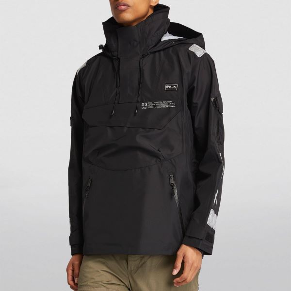 RLX Ralph Lauren ラルフローレン ウォーターリペラント パターソン プルオーバージャケット S BLACK マウンテンパーカー 定価163_2