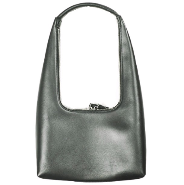 ST.AGNI セントアグニ The Zip Detail Mini Bag ジップディテールミニバッグ BLACK レザートートバッグ カバン