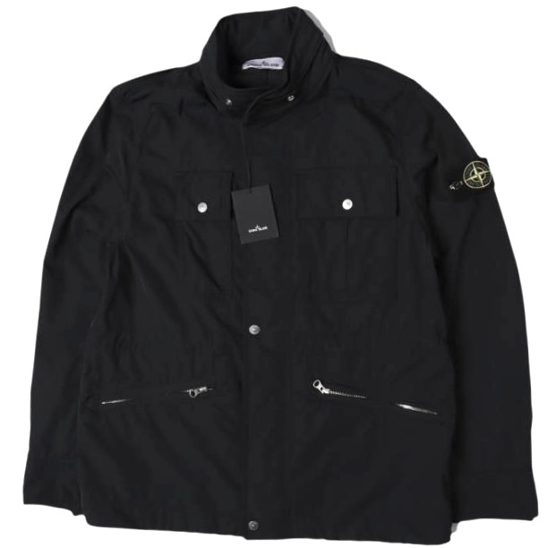 STONE ISLAND ストーンアイランド 25SS Micro Twill Field Jacket マイクロツイルジャケット K1S154100007 S0026 M BLACK 定価178,200円