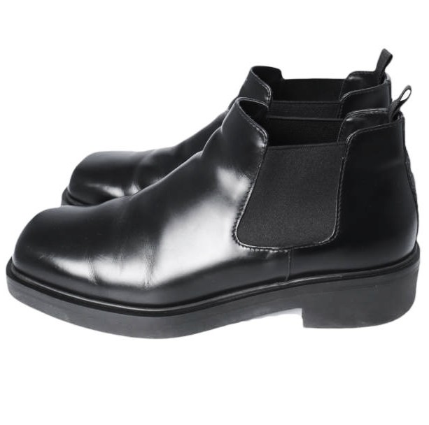 PRADA プラダ イタリア製 スクエアトゥブラッシュドレザーチェルシー