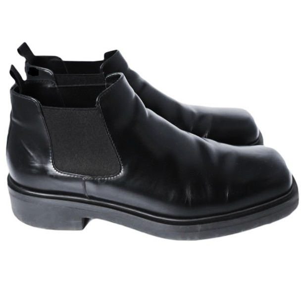 PRADA プラダ イタリア製 スクエアトゥブラッシュドレザーチェルシー