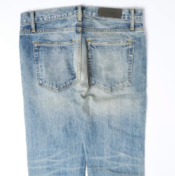 FEAR OF GOD フィアオブゴッド SELVEDGE DENIM BLEACH VINTAGE JEAN 裾 