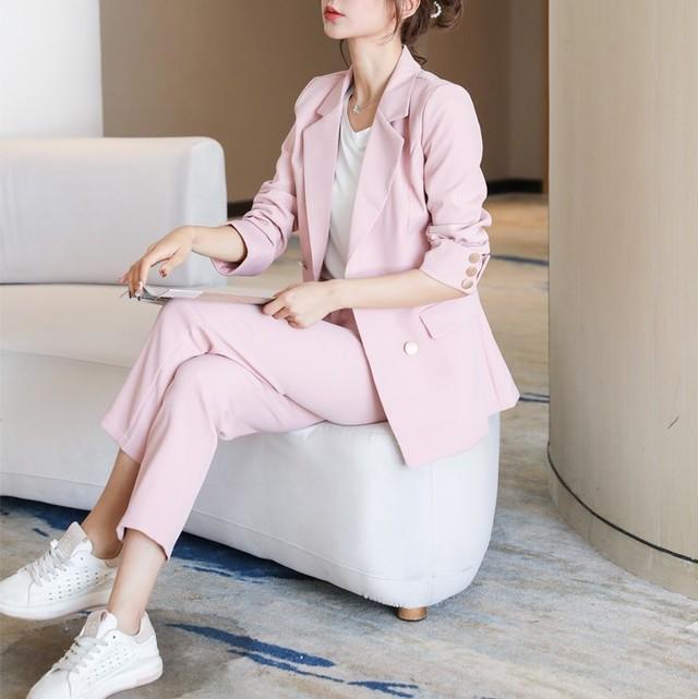 パンツスーツ レディース おしゃれ セットアップ レディース 春コーデ パンツスーツ テーパードパンツ ジャケット ビジネス スーツ ブラの通販はau Pay マーケット Prism One Au Pay マーケット店