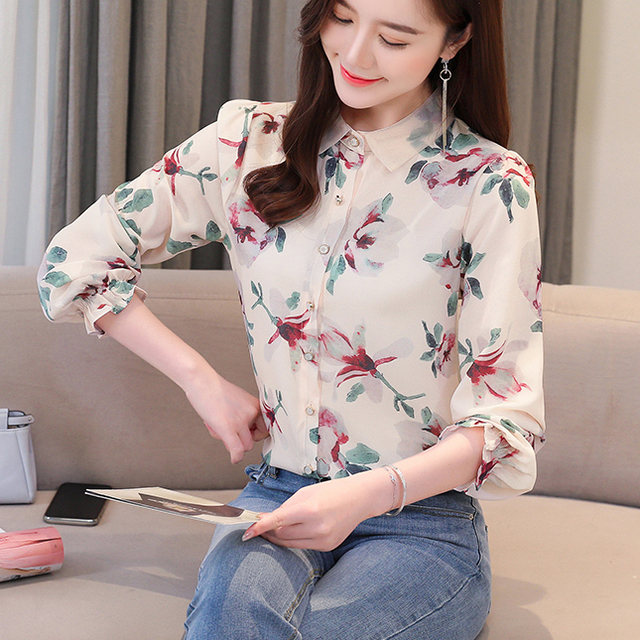 トップス 春夏 花柄 トップス レディース レトロ 花柄 ブラウス 長袖 襟付き 大人可愛い カジュアル シンプル お出かけ 秋冬 旅行 エレガの通販はau Pay マーケット Prism One Au Pay マーケット店