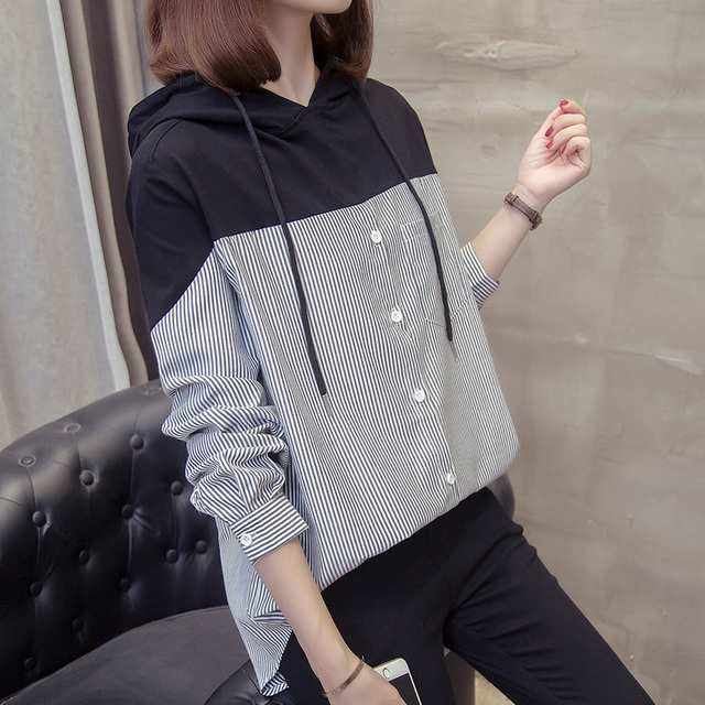 トップス 春夏 パーカー レディース シャツ 40代 春夏 韓国風 プルオーバー パーカー 体型カバー トップス 長袖 可愛い 大きいサイズ フの通販はau Pay マーケット Prism One Au Pay マーケット店