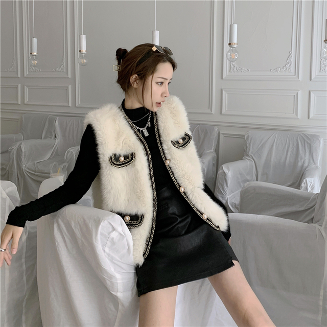 ボアベスト レディース 冬 レディース トップス 長袖 レディース トップス 秋冬 ベスト ロング丈 ファー ムートン 冬 韓国 もこもこの通販はau Pay マーケット Prism One Au Pay マーケット店