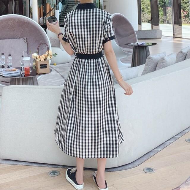 絶対一番安い シャツワンピース ロング丈 大きいサイズ ウエストマーク ワンピ 半袖 マキシワンピース ワンピース 襟付き 胸ポケット ギンガムチェック 21年最新海外 Farmerscentre Com Ng