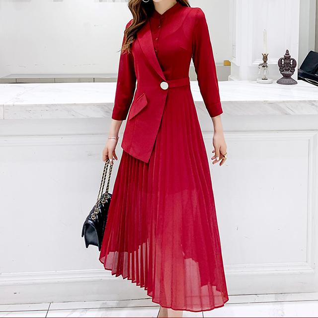 切り替え プリーツ ワンピース 大きいサイズ ロングワンピース 秋冬 Vネック 長袖 花柄 ロング丈 大人可愛い フェミニン レディースの通販はau Pay マーケット Prism One Au Pay マーケット店