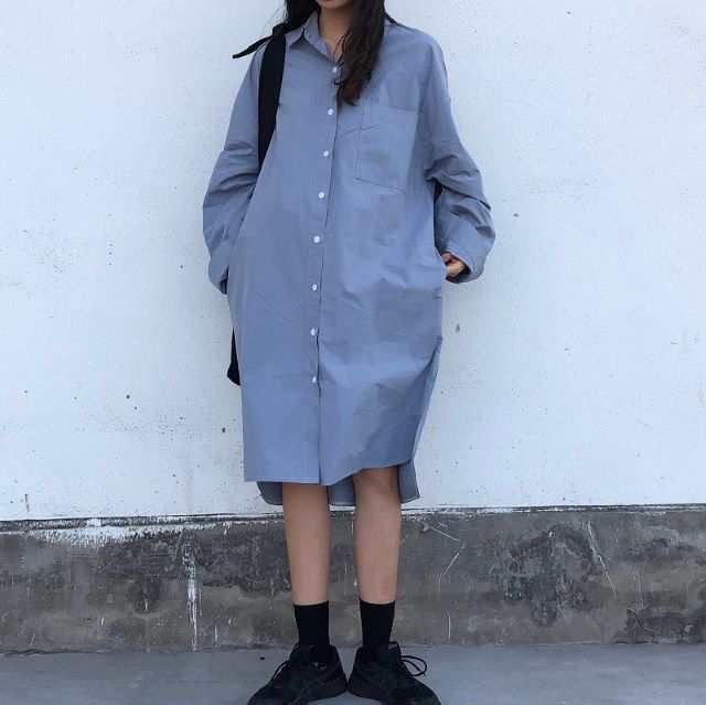 ロング シャツ ワンピース ロング丈 シャツ ワンピース 大きいサイズ 羽織シャツ シャツ レディース ワンピース レディース 無地 長袖 ゆの通販はau Pay マーケット Prism One Au Pay マーケット店