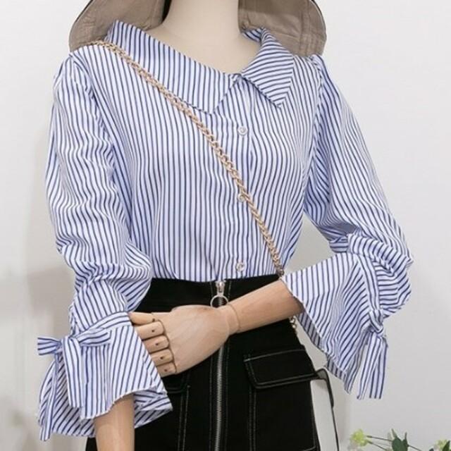袖リボン ブラウス 春夏秋 長袖 綿 襟付き フレア袖 ストライプ タイト エレガント お出かけ レディーストップス の通販はau Pay マーケット Prism One Au Pay マーケット店 袖リボン ブラウス 春夏秋 長袖 綿 襟付き フレア袖 ストライプ タイト エレガント お出かけ レディーストップス の通販はau Pay マーケット Prism One Au Pay マーケット店