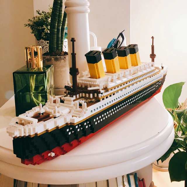 レゴ 互換品 タイタニック号 ビッグクルーズ船 3Dモデル ダイナミック