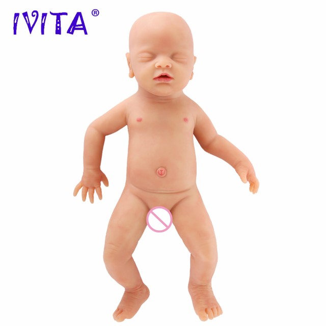 IVITA 新生児人形 フルシリコン製ベビードール リボーンベビードール