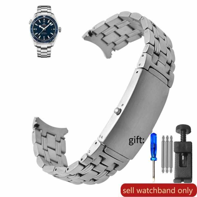腕時計 オメガ対応 交換用 ベルト バンド ブレスレット 18mm 20mm 9beads-steel シルバー ステンレス OMEGA 互換  修理交換 社外品｜au PAY マーケット