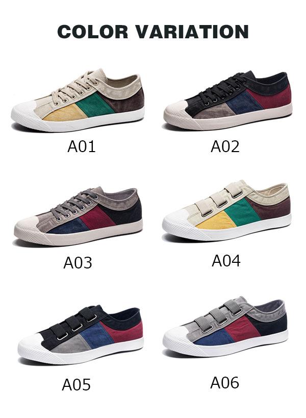 激安 スニーカー メンズ ランニング シューズ ウォーキング ローカット キャンパス 通気性 軽量 スポーツ スリッポン 靴の通販はau Wowma 吉村ストア