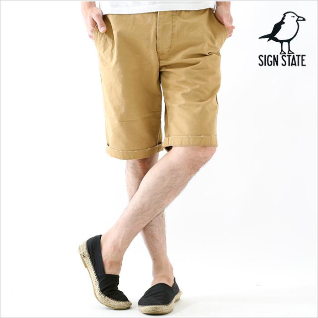 ショートパンツ メンズ ショート パンツ メンズ 膝上 ヴィンテージチノショーツ Sign State サインステイトの通販はau Pay マーケット Tシャツ通販mi 215