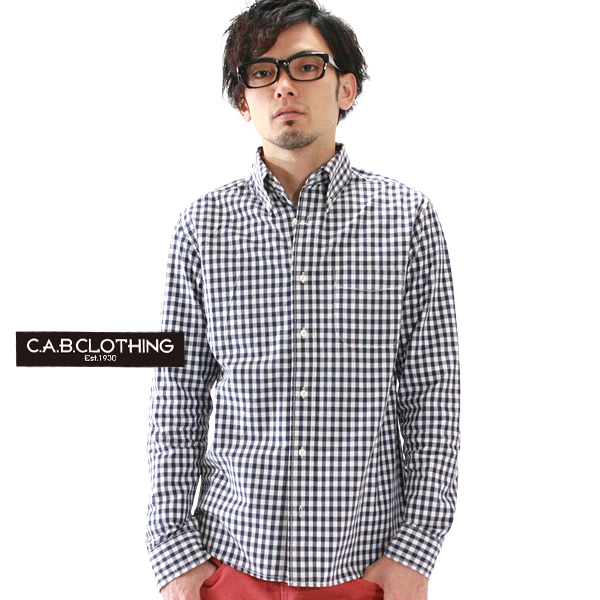 在庫限り シャツ クールマックス ボタンダウン ギンガムチェック長袖シャツ C A B Clothing キャブクロージング S M L Xlサイズ ゆの通販はau Pay マーケット Tシャツ通販mi 215