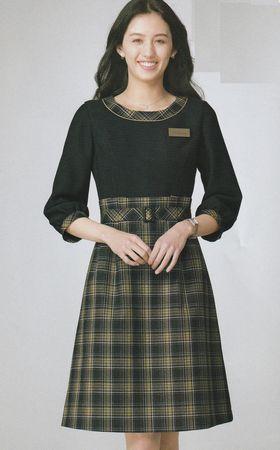 事務服 制服 ワンピース7分袖 ユニレディ 春夏秋冬の通販はau Pay マーケット 制服専門店 楠橋白衣