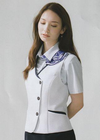 事務服 ベスト ニット素材 事務服 サマーベスト 制服 春夏 スマホポケット付きユニレディの通販はau Pay マーケット 制服専門店 楠橋白衣