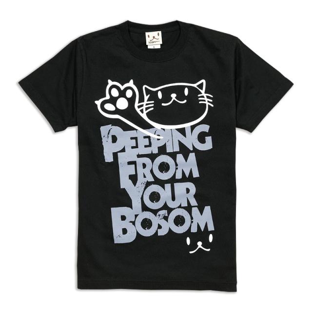 Tシャツ パーカー セット 猫 PEEPING CAT ＆ I'm here ネコ ねこ 猫柄