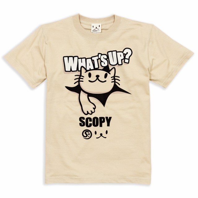 Tシャツ メンズ レディース 半袖 猫 What S Up モカ ネコ ねこ 猫柄 雑貨 メール便 Scopy スコーピーの通販はau Pay マーケット Scopy