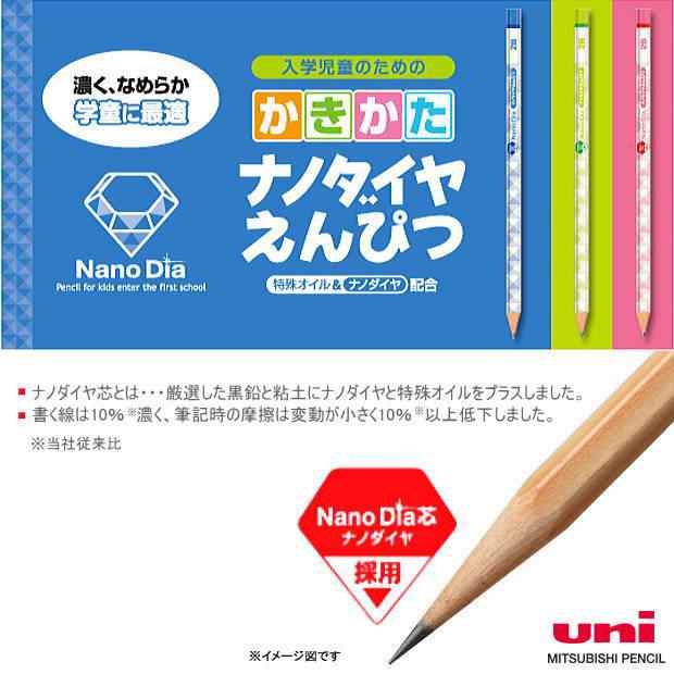 三菱 かきかた鉛筆 2b B ナノダイヤえんぴつ 小学生の通販はau Pay マーケット 文具市場 W店