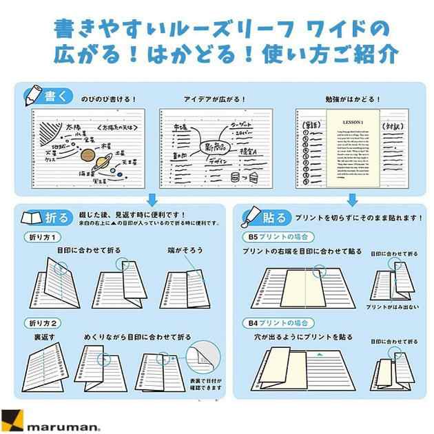 書きやすいルーズリーフ ワイド A5 20穴 5mm方眼の通販はau PAY マーケット - 文具市場 W店