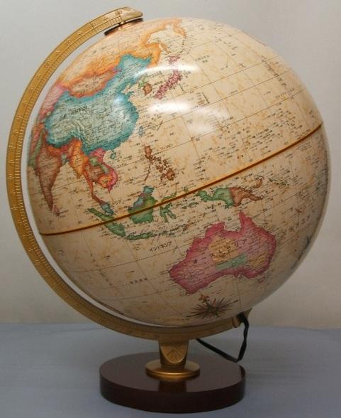 ★ルーペ　プレゼント中！★リプルーグル　パノラマ・アンティーク型　地球儀/照明付　Replogle 83572の通販は