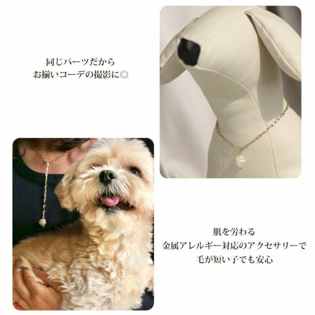 送料無料 ドックアクセサリー 犬用ネックレス 首輪 チョーカー 犬 いぬ DOG ねこ 猫 ペット パール ゆがみパール バロックパール  淡水パの通販はau PAY マーケット - Melody Accessory | au PAY マーケット－通販サイト