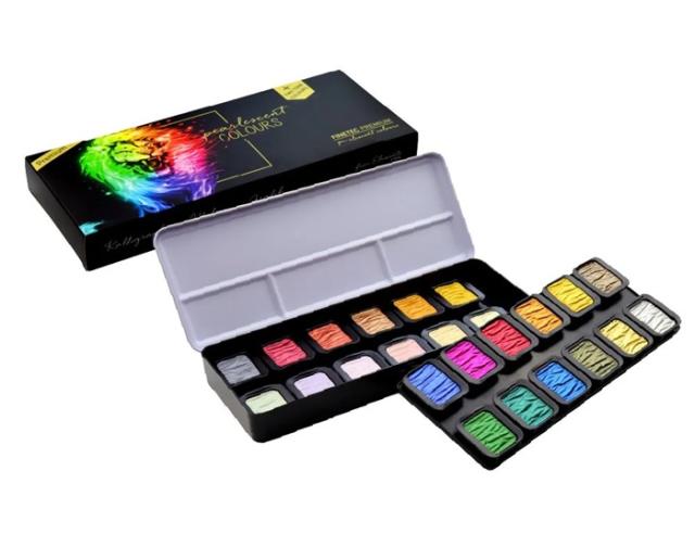 ホルベイン 固形水彩絵具 アーチストパンカラー 36色セット 樹脂ケース製 PN698 ハーフパン 新品2コセット ホルベイン 固形水彩絵具 アーチストパンカラー 36色