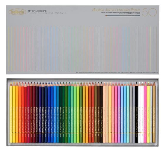 ホルベイン アーチスト色鉛筆 OP935 50色 紙函 セット