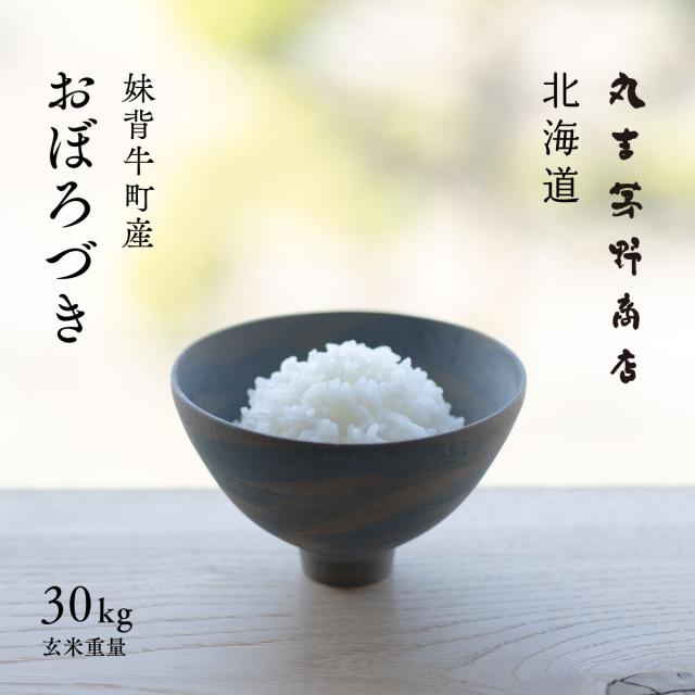 北海道産 おぼろづき 30kg 玄米 白米 令和7年産 真空パックに変更可 送料無料 沖縄・離島配送不可