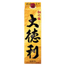 松竹梅 大徳利 パック ＮＥＷ 2000ml 2L 6本 お酒 父の日 お中元 夏ギフト 暑中見舞い