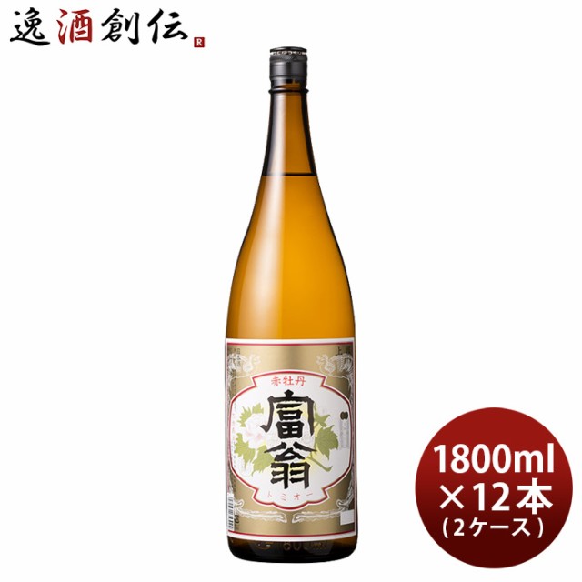 日本酒 富翁 上撰 赤牡丹 1800ml 1.8L × 2ケース / 12本 北川本家 京都 お酒