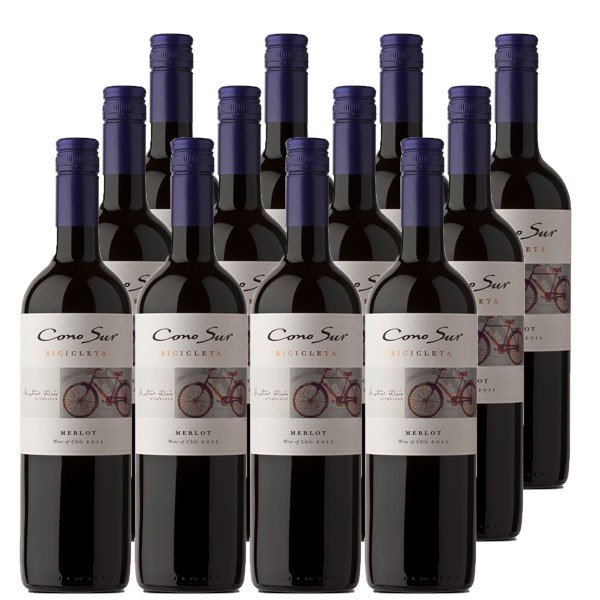 コノスル メルロー ヴァラエタル(ビシクレタ) 750ml×12本 （新旧画像切り替え中） ギフト 父親 誕生日 プレゼントの通販は