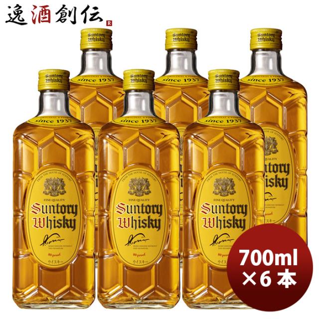 ウイスキー 角瓶 700ml × 6本 サントリー ウィスキー ジャパニーズウィスキー お酒 洋酒 まとめ買い  のし・ギフト対応不可の通販は