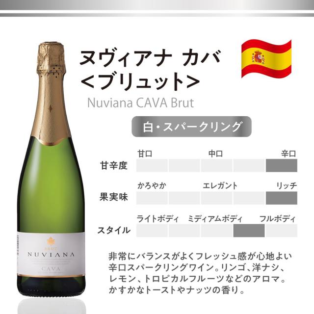 ワイン コドーニュ ヌヴィアナ カバ ブリュット 750ml × 2ケース / 計12本 スペイン 白・泡_1