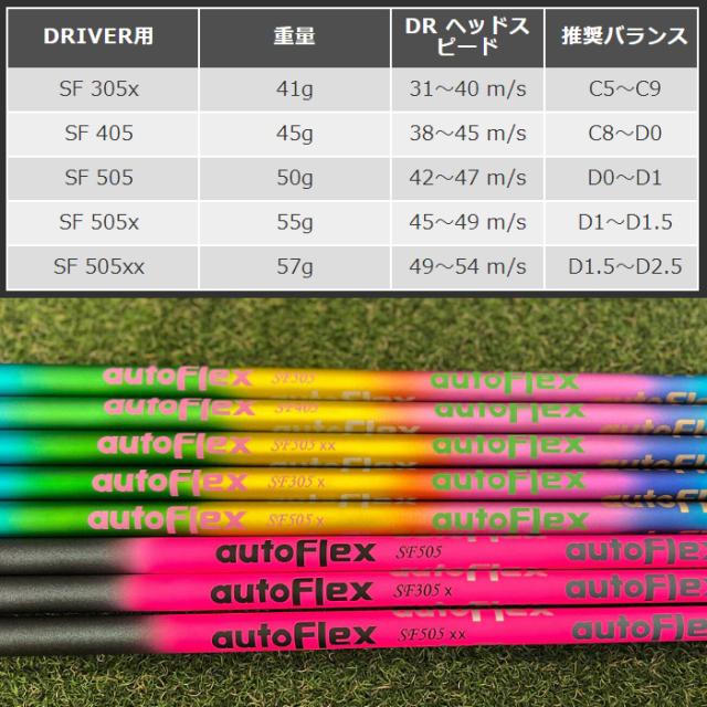 スリクソン用OEMスリーブ付シャフト Dumina AUTO FLEX DRIVER オート