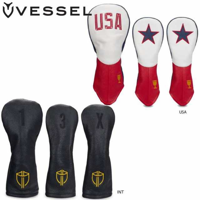 【数量限定品】VESSEL 2022 Presidents Cup Head Cover Set 3個入り ベゼル 天然皮革 プレジデンツカップ  ヘッドカバー｜au PAY マーケット