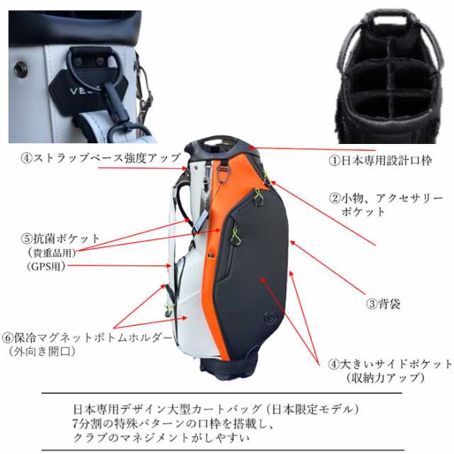 日本限定モデル】ベゼル ラックス 7 カートバッグ キャディバッグ 日本