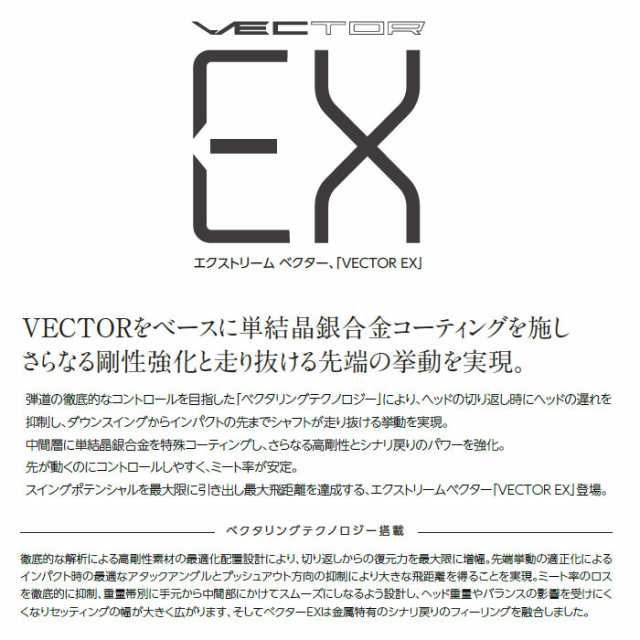 テーラーメイド用スリーブ付シャフト DesignTuning デザインチューニング VECTOR EX ベクターEX シャフト