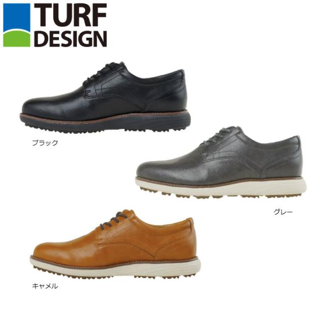 TURF DESIGN TDSH-2371 ターフデザイン スパイクレスシューズ 日本仕様 ビジゴル ゴルフシューズ 合成皮革 合皮 ビジネスシューズ