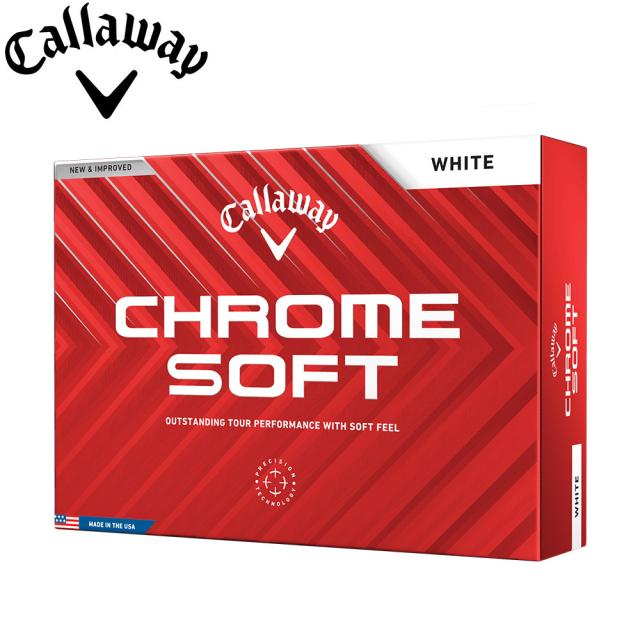 キャロウェイ クロム ソフト ホワイト ボール 2024 ホワイト 1ダース 日本正規品 Callaway CHROME SOFT WHITEの通販は